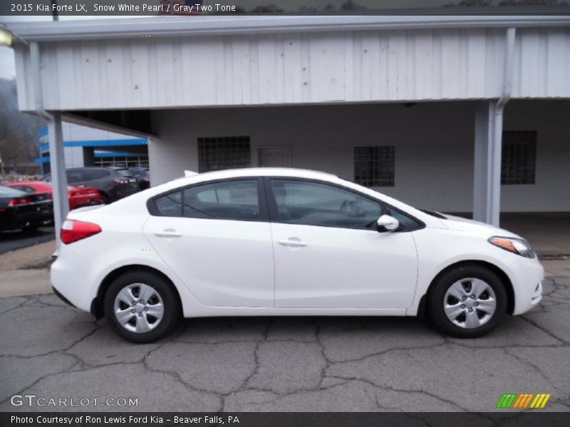 Snow White Pearl / Gray Two Tone 2015 Kia Forte LX