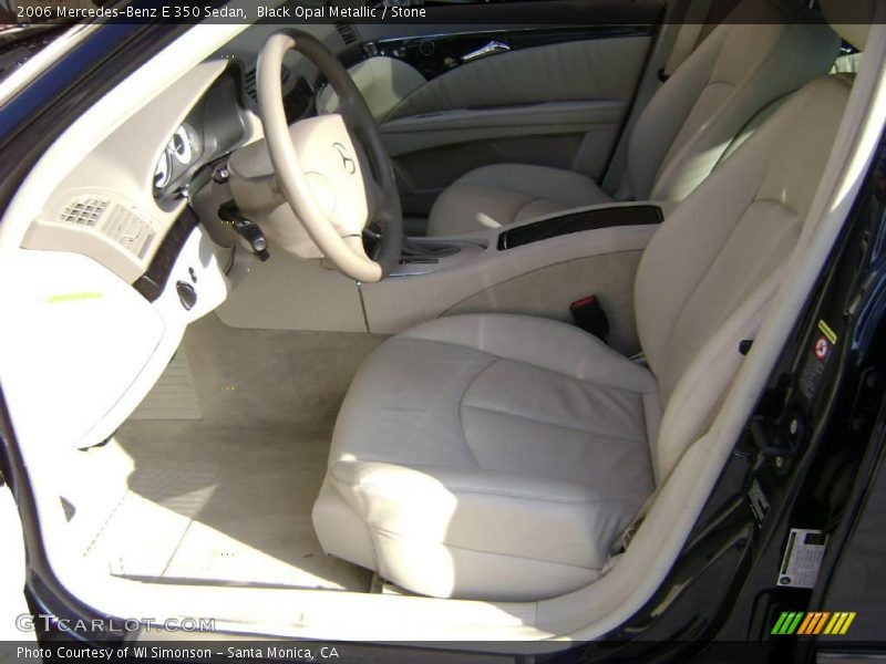 Black Opal Metallic / Stone 2006 Mercedes-Benz E 350 Sedan