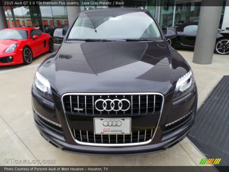 Lava Gray Metallic / Black 2015 Audi Q7 3.0 TDI Premium Plus quattro