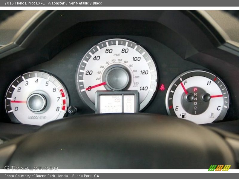 Alabaster Silver Metallic / Black 2015 Honda Pilot EX-L