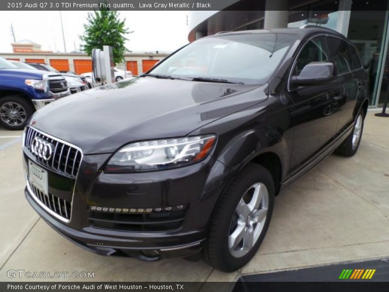 Lava Gray Metallic / Black 2015 Audi Q7 3.0 TDI Premium Plus quattro