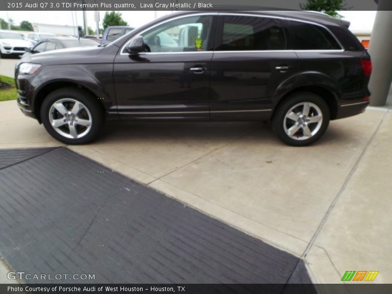 Lava Gray Metallic / Black 2015 Audi Q7 3.0 TDI Premium Plus quattro