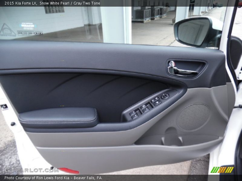 Snow White Pearl / Gray Two Tone 2015 Kia Forte LX