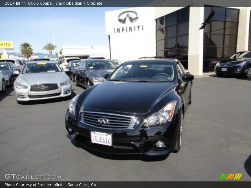 Black Obsidian / Graphite 2014 Infiniti Q60 S Coupe