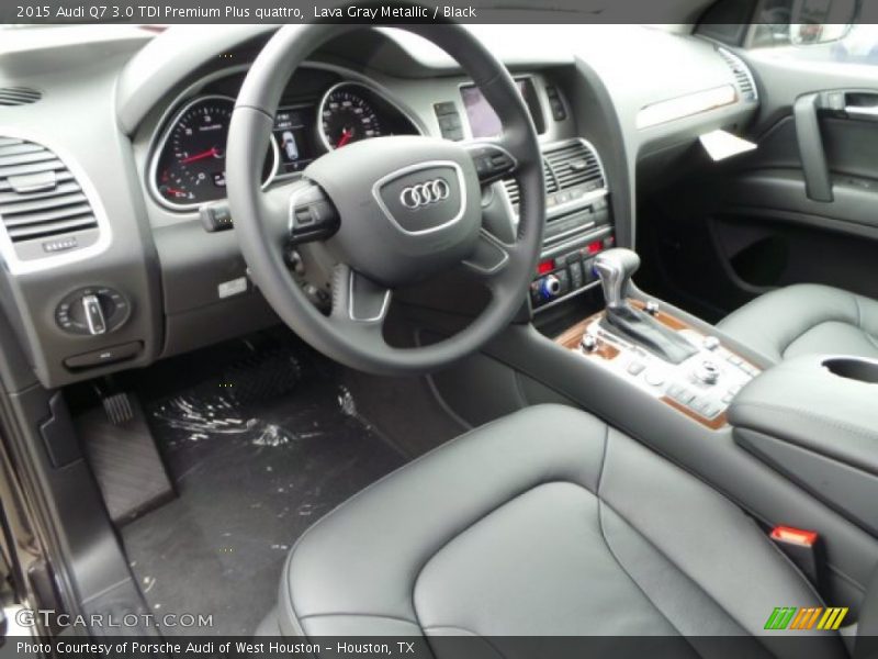 Lava Gray Metallic / Black 2015 Audi Q7 3.0 TDI Premium Plus quattro