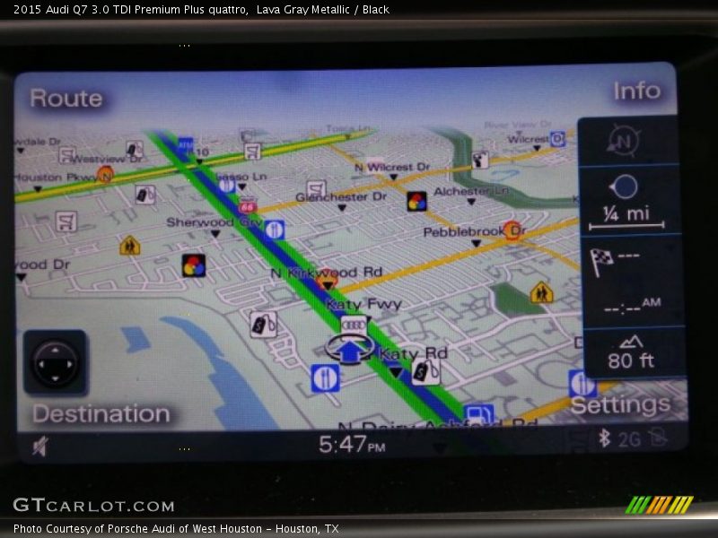 Lava Gray Metallic / Black 2015 Audi Q7 3.0 TDI Premium Plus quattro