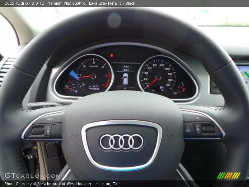 Lava Gray Metallic / Black 2015 Audi Q7 3.0 TDI Premium Plus quattro
