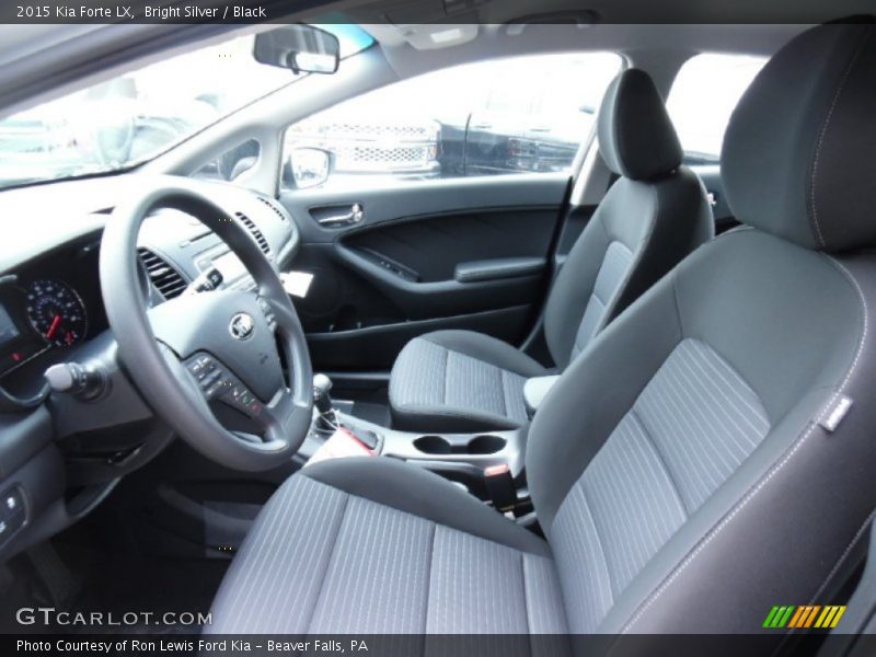 Bright Silver / Black 2015 Kia Forte LX