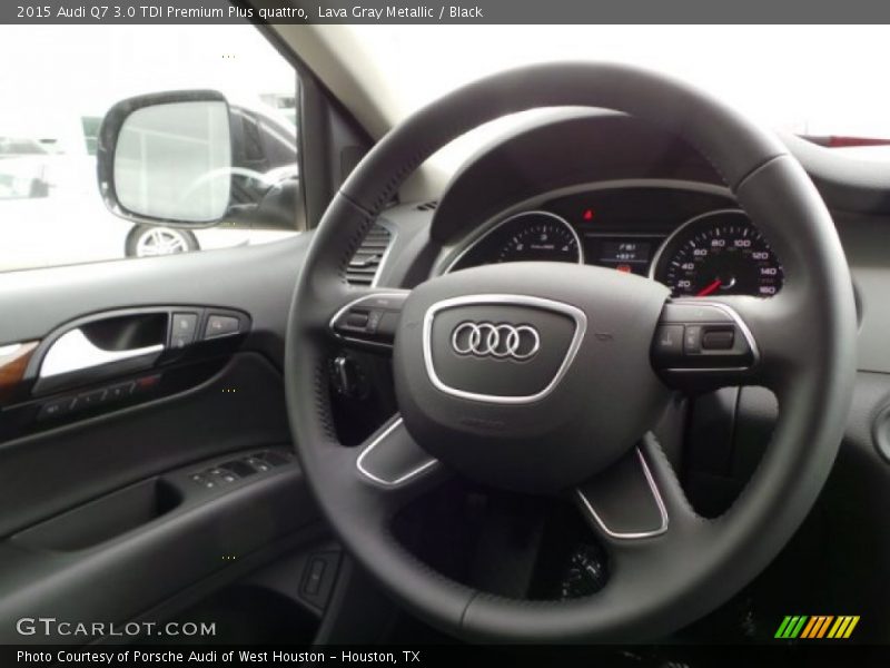 Lava Gray Metallic / Black 2015 Audi Q7 3.0 TDI Premium Plus quattro