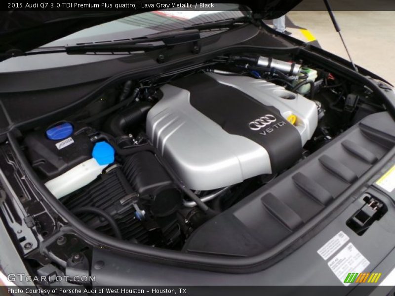 Lava Gray Metallic / Black 2015 Audi Q7 3.0 TDI Premium Plus quattro