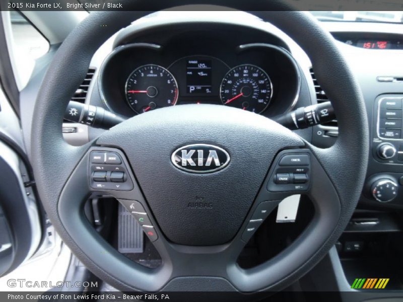 Bright Silver / Black 2015 Kia Forte LX