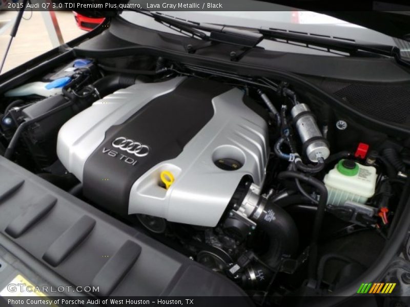 Lava Gray Metallic / Black 2015 Audi Q7 3.0 TDI Premium Plus quattro