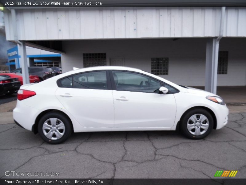 Snow White Pearl / Gray Two Tone 2015 Kia Forte LX