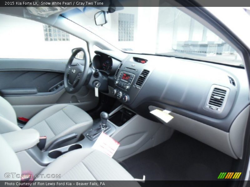 Snow White Pearl / Gray Two Tone 2015 Kia Forte LX