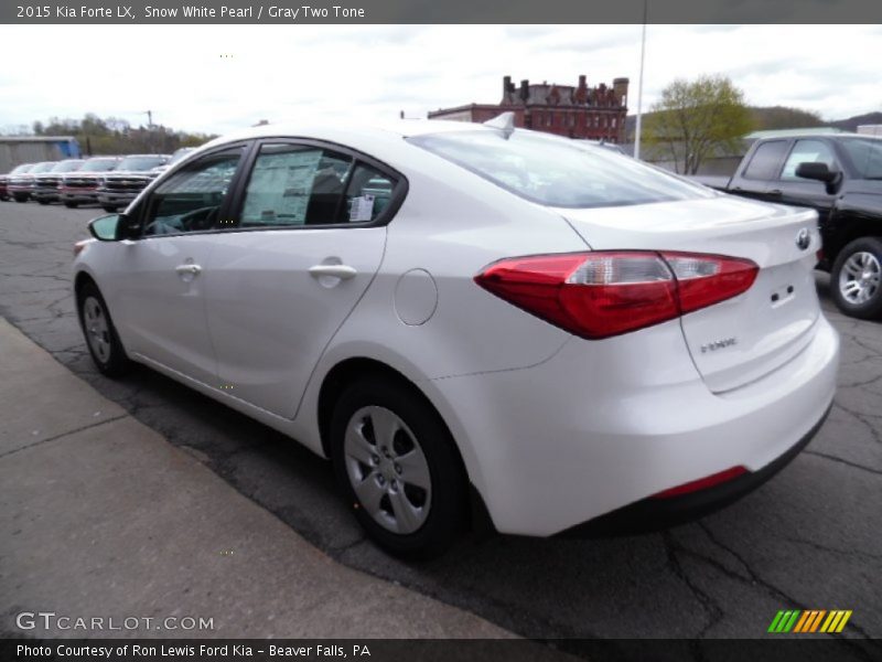 Snow White Pearl / Gray Two Tone 2015 Kia Forte LX