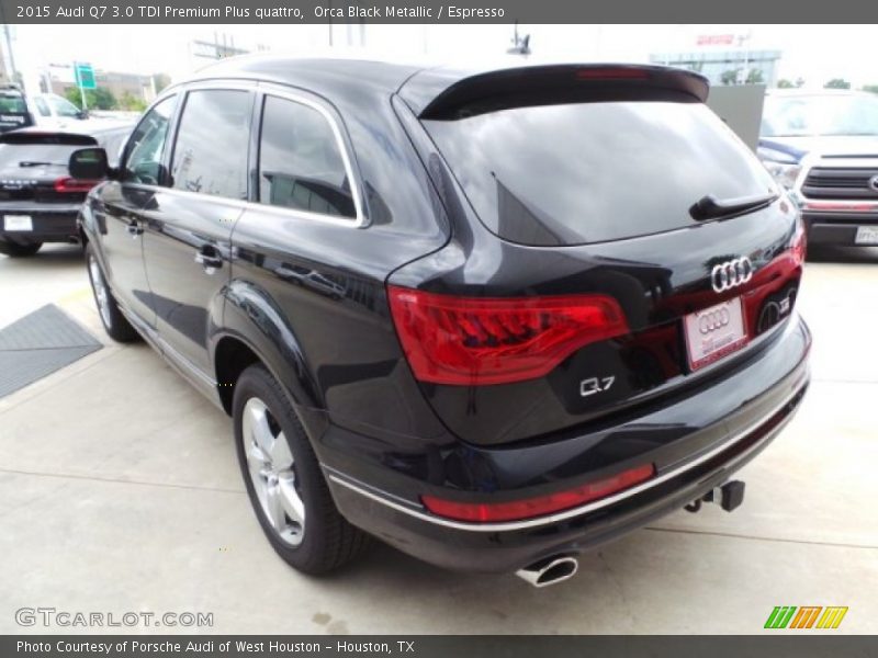 Orca Black Metallic / Espresso 2015 Audi Q7 3.0 TDI Premium Plus quattro