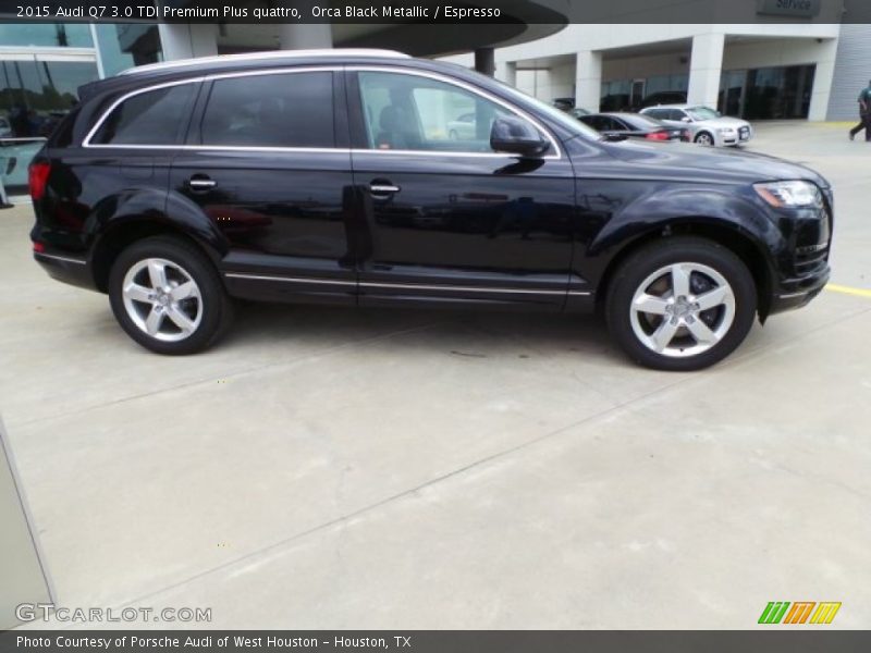 Orca Black Metallic / Espresso 2015 Audi Q7 3.0 TDI Premium Plus quattro