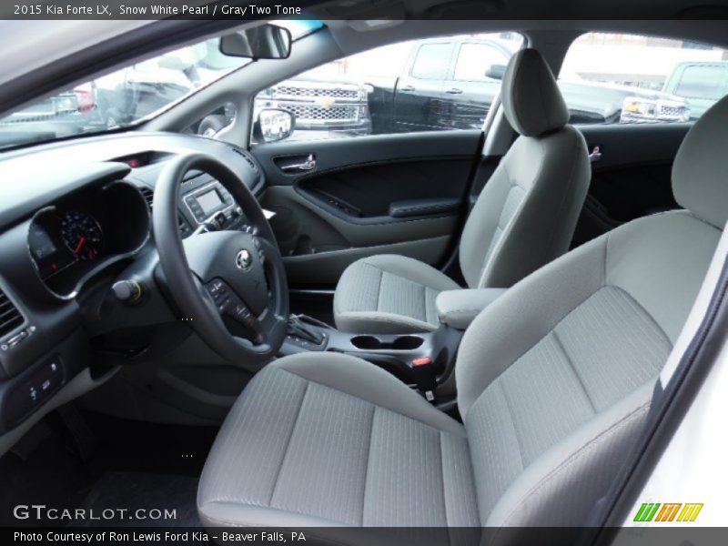 Snow White Pearl / Gray Two Tone 2015 Kia Forte LX