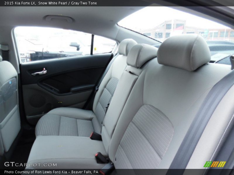 Snow White Pearl / Gray Two Tone 2015 Kia Forte LX