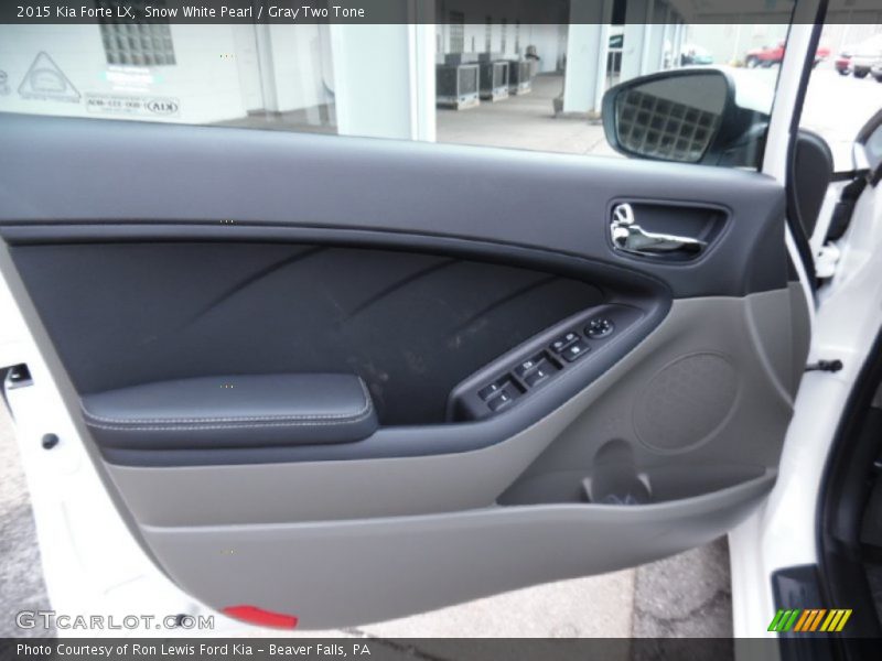 Snow White Pearl / Gray Two Tone 2015 Kia Forte LX