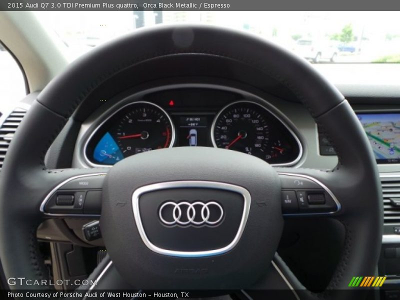 Orca Black Metallic / Espresso 2015 Audi Q7 3.0 TDI Premium Plus quattro