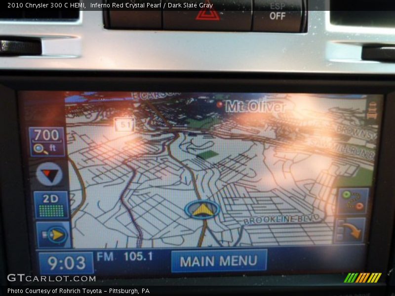 Inferno Red Crystal Pearl / Dark Slate Gray 2010 Chrysler 300 C HEMI