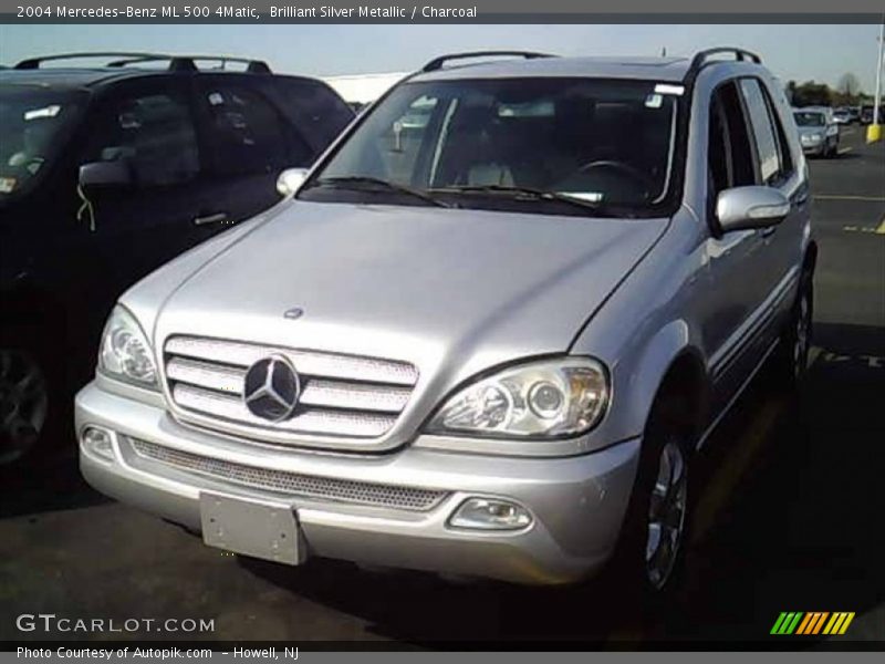 Brilliant Silver Metallic / Charcoal 2004 Mercedes-Benz ML 500 4Matic