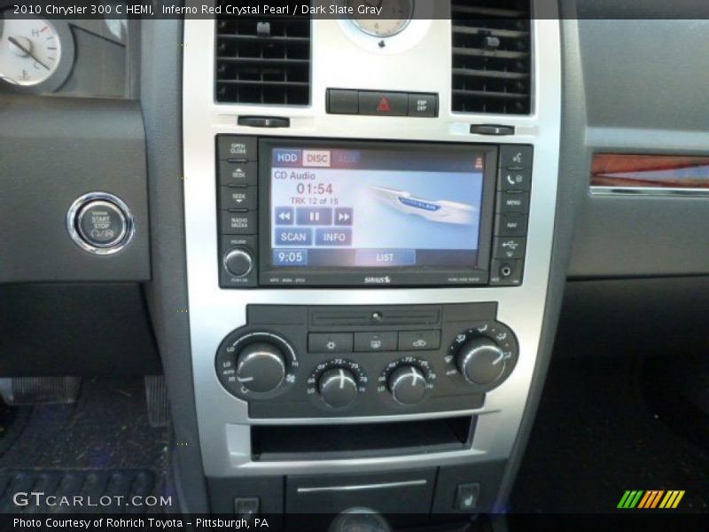 Inferno Red Crystal Pearl / Dark Slate Gray 2010 Chrysler 300 C HEMI