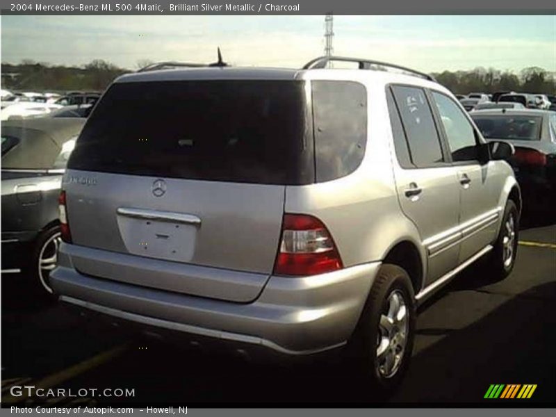 Brilliant Silver Metallic / Charcoal 2004 Mercedes-Benz ML 500 4Matic