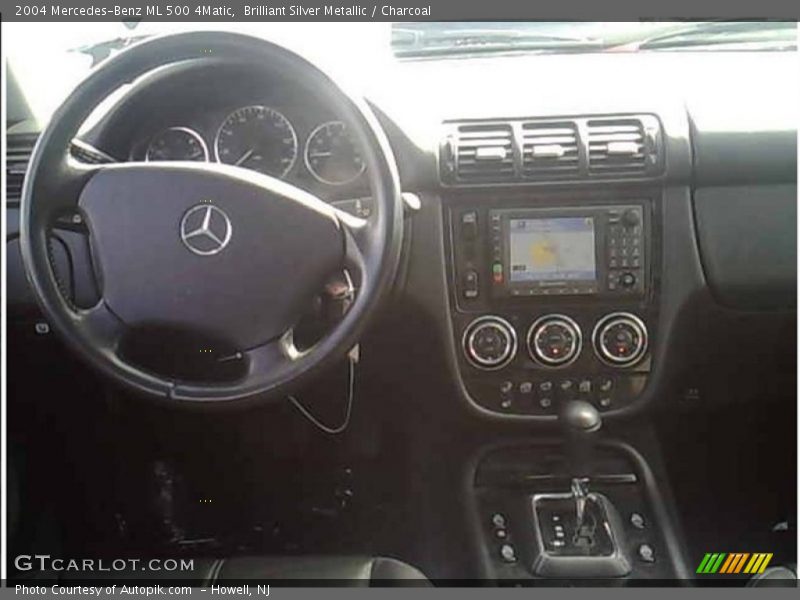 Brilliant Silver Metallic / Charcoal 2004 Mercedes-Benz ML 500 4Matic