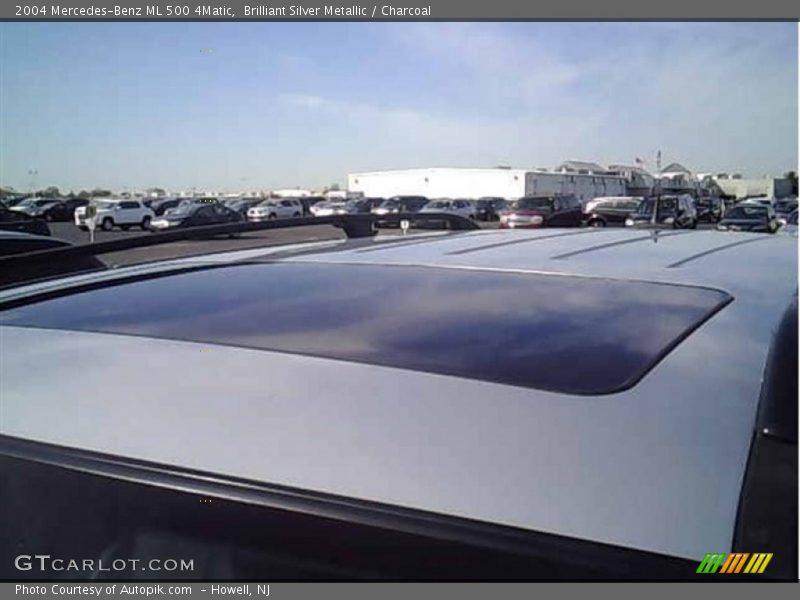 Brilliant Silver Metallic / Charcoal 2004 Mercedes-Benz ML 500 4Matic