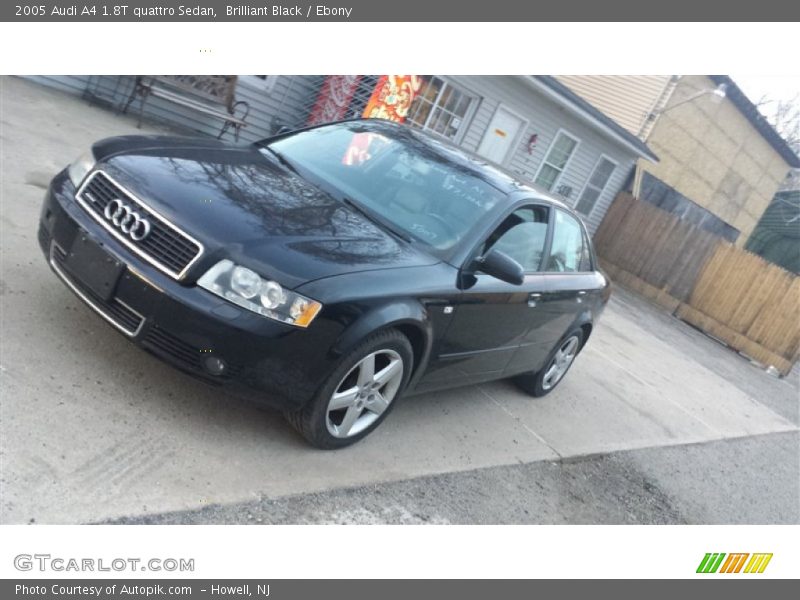 Brilliant Black / Ebony 2005 Audi A4 1.8T quattro Sedan