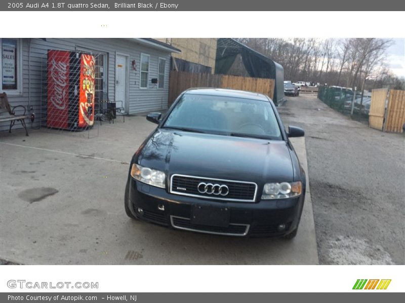 Brilliant Black / Ebony 2005 Audi A4 1.8T quattro Sedan