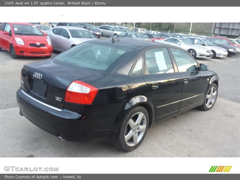 Brilliant Black / Ebony 2005 Audi A4 1.8T quattro Sedan