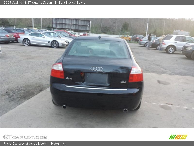 Brilliant Black / Ebony 2005 Audi A4 1.8T quattro Sedan