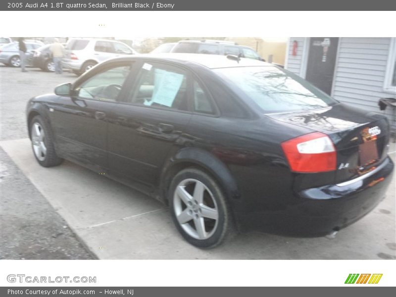 Brilliant Black / Ebony 2005 Audi A4 1.8T quattro Sedan