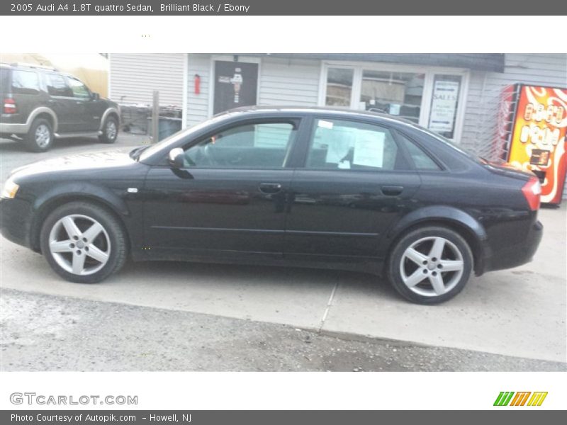 Brilliant Black / Ebony 2005 Audi A4 1.8T quattro Sedan