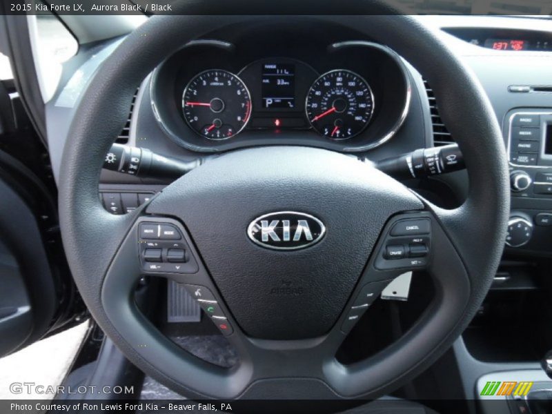 Aurora Black / Black 2015 Kia Forte LX