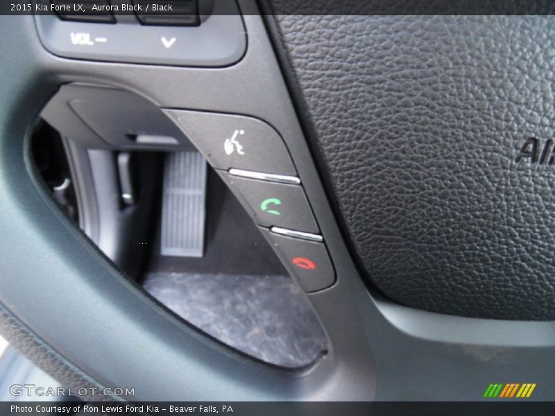 Aurora Black / Black 2015 Kia Forte LX