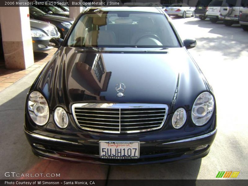 Black Opal Metallic / Stone 2006 Mercedes-Benz E 350 Sedan