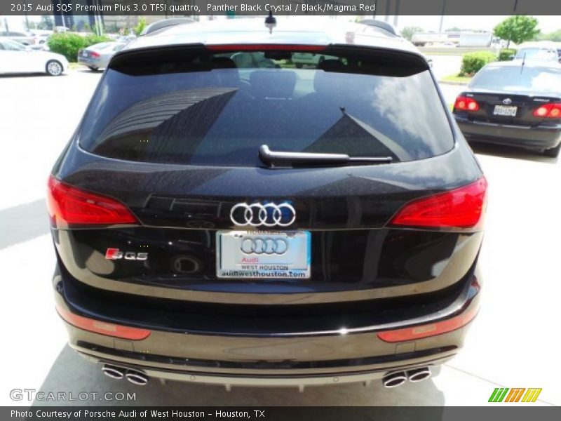 Panther Black Crystal / Black/Magma Red 2015 Audi SQ5 Premium Plus 3.0 TFSI quattro