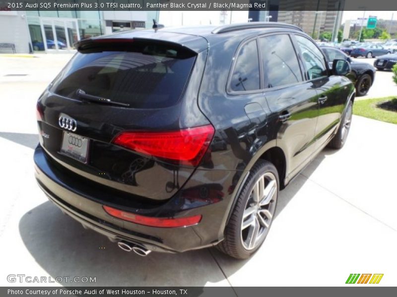 Panther Black Crystal / Black/Magma Red 2015 Audi SQ5 Premium Plus 3.0 TFSI quattro