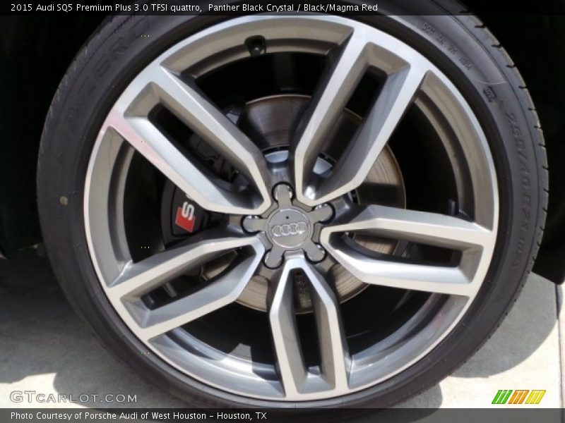 Panther Black Crystal / Black/Magma Red 2015 Audi SQ5 Premium Plus 3.0 TFSI quattro