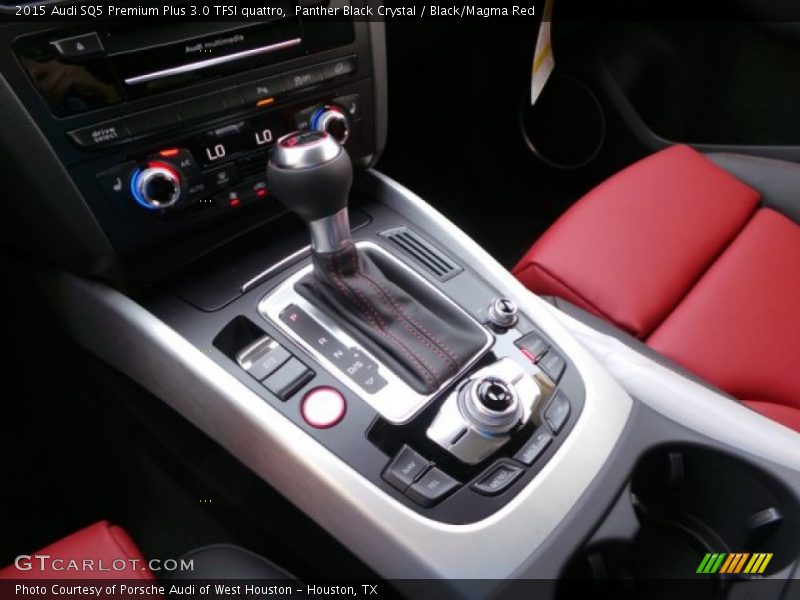 Panther Black Crystal / Black/Magma Red 2015 Audi SQ5 Premium Plus 3.0 TFSI quattro
