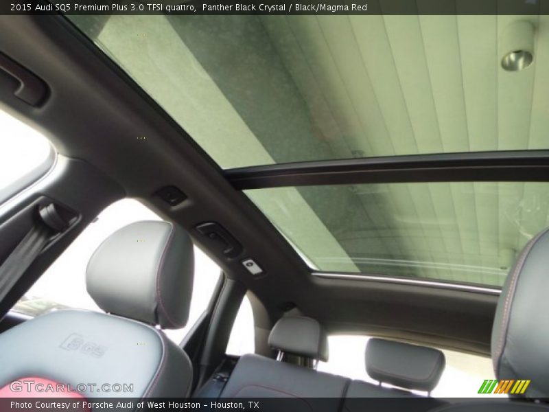 Panther Black Crystal / Black/Magma Red 2015 Audi SQ5 Premium Plus 3.0 TFSI quattro