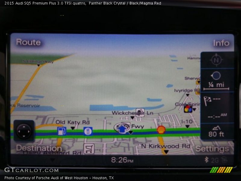 Panther Black Crystal / Black/Magma Red 2015 Audi SQ5 Premium Plus 3.0 TFSI quattro