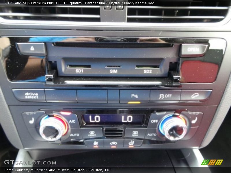 Panther Black Crystal / Black/Magma Red 2015 Audi SQ5 Premium Plus 3.0 TFSI quattro