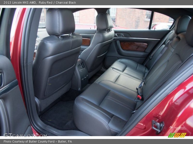 Ruby Red / Charcoal Black 2013 Lincoln MKS AWD
