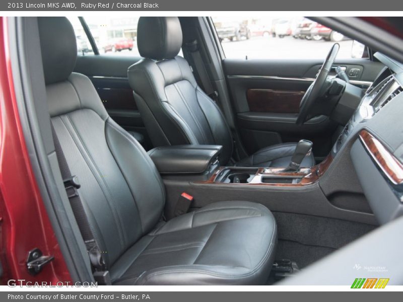 Ruby Red / Charcoal Black 2013 Lincoln MKS AWD