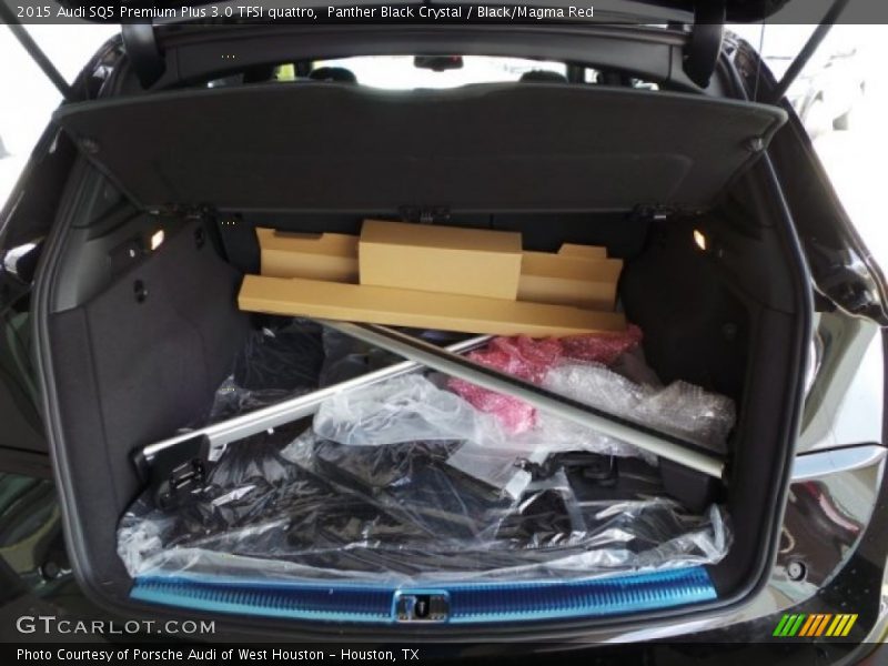 Panther Black Crystal / Black/Magma Red 2015 Audi SQ5 Premium Plus 3.0 TFSI quattro
